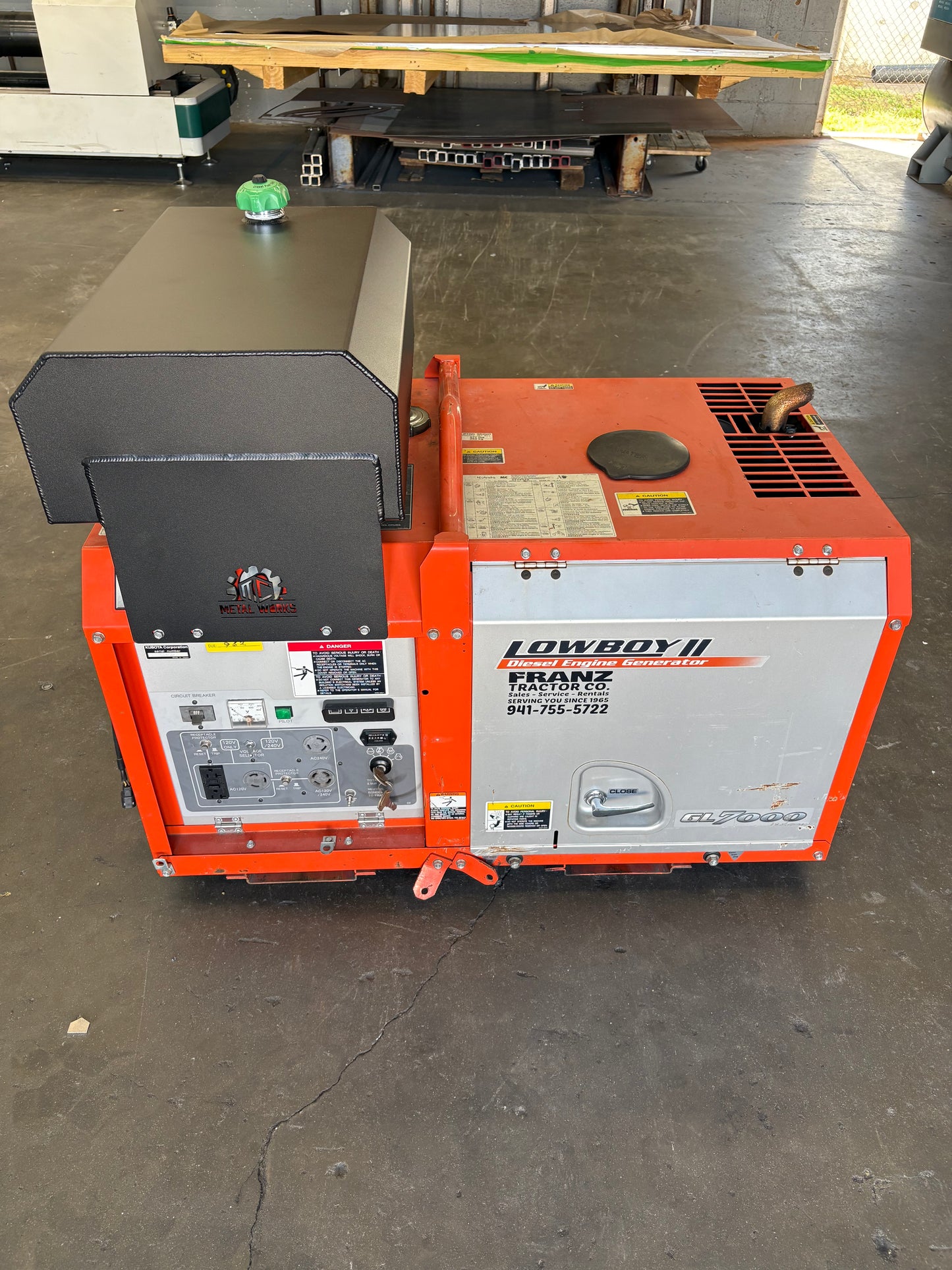 Generator diesel tank - Kubota GL7000