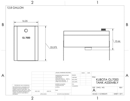Generator diesel tank - Kubota GL7000