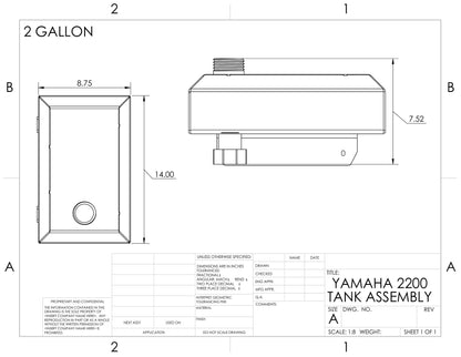 Generator gas tank - Yamaha EF2200is